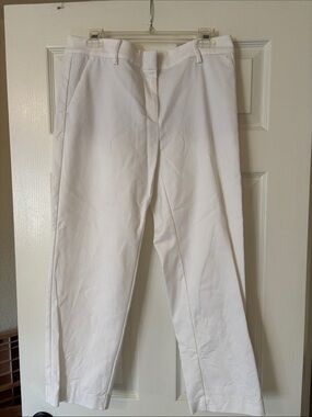 LOFT White Riviera Slim Pants